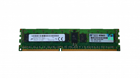 Micron 8GB 1Rx4 PC3-12800R-11-13-C2 MT18JSF1G72PZ-1G6E1 preview 1