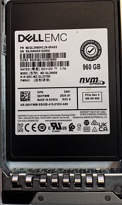 SSD DELL 400-BMTJ 960Gb + G15 caddy (MZQL2960HCJR-00A07) preview 1